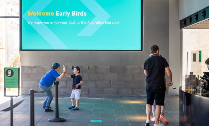 Welcome at Early Birds Events Aust Museum 2022